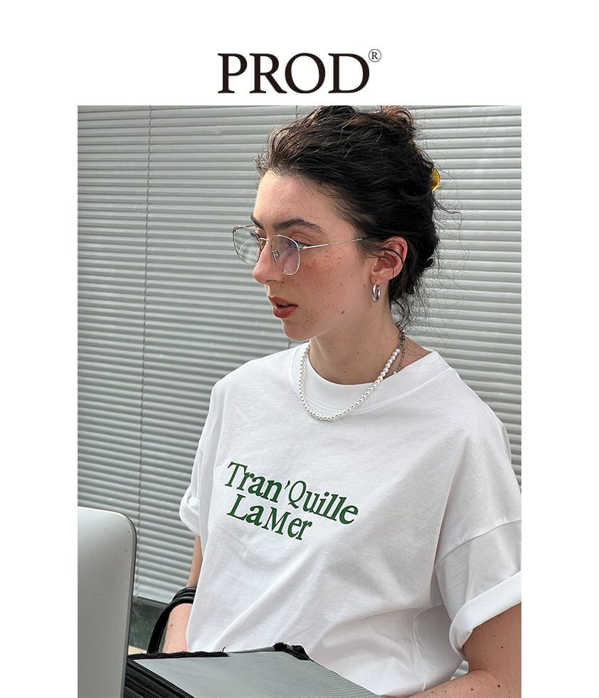 PROD Bldg Apparel & Accessories 21夏款T恤绿色字母
