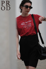 PROD Bldg Apparel & Accessories 25基础T恤红色度假小人