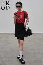 PROD Bldg Apparel & Accessories 25基础T恤红色度假小人