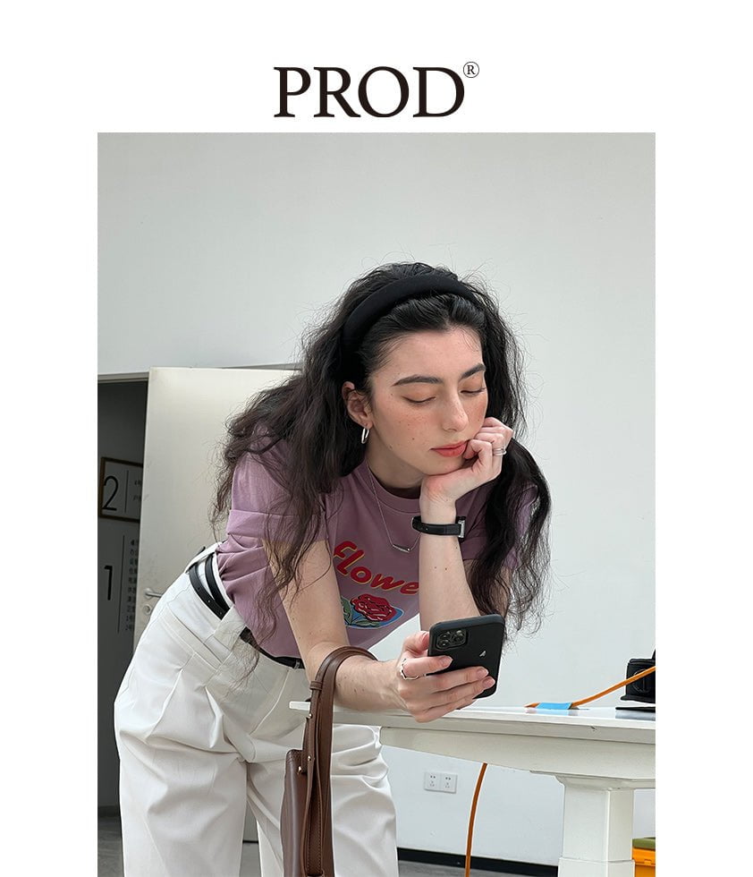 PROD Bldg Apparel & Accessories 28 手机片 基础T恤粉色小花