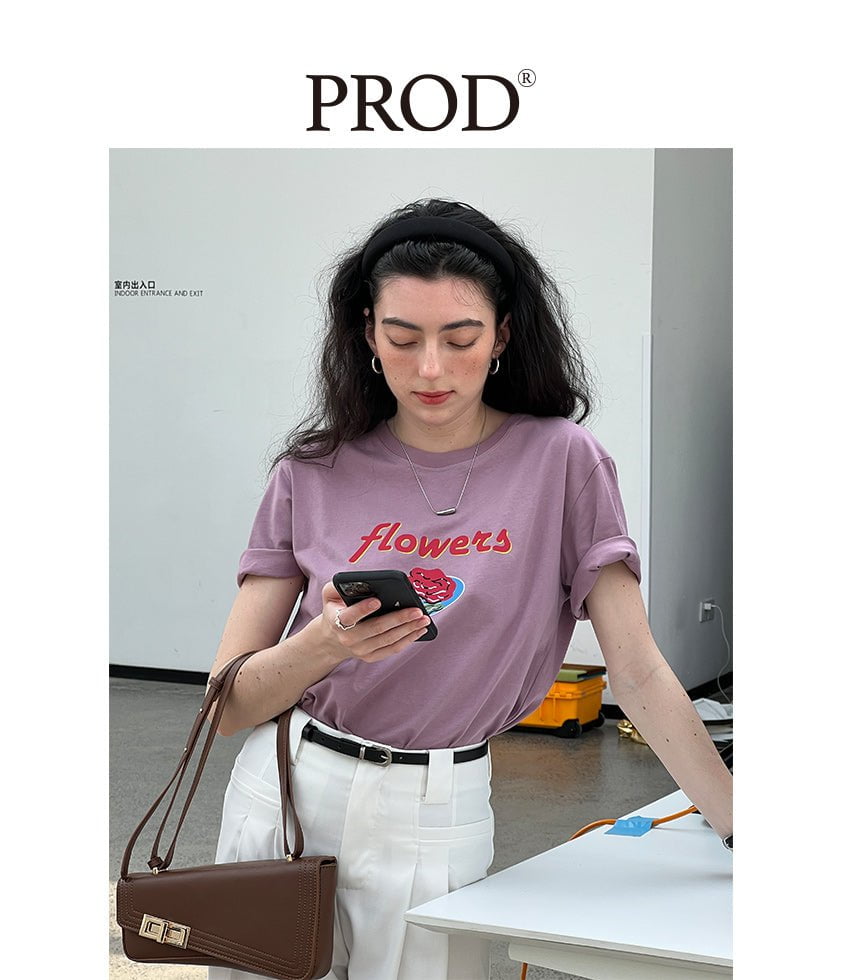 PROD Bldg Apparel & Accessories 28 手机片 基础T恤粉色小花
