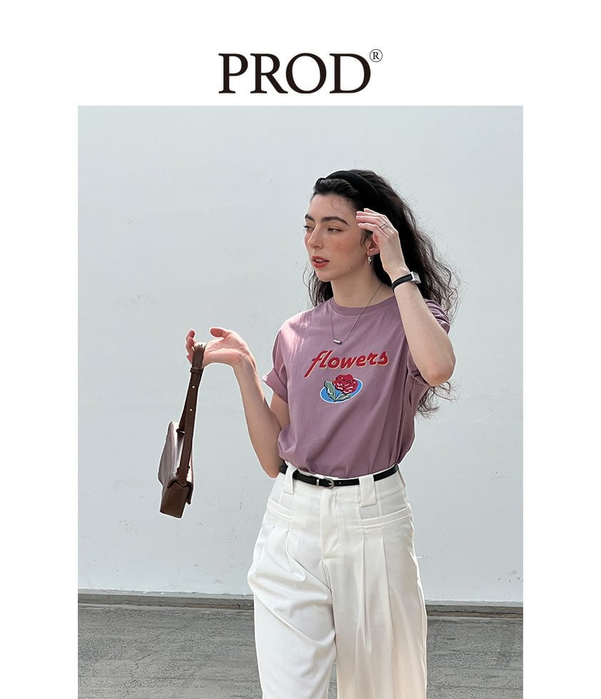 PROD Bldg Apparel & Accessories 28 手机片 基础T恤粉色小花