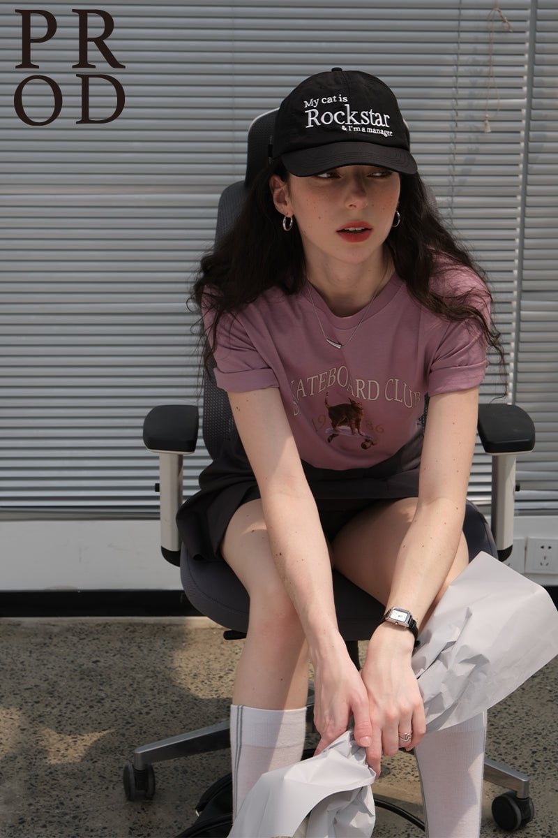 PROD Bldg Apparel & Accessories 30基础T恤粉色小猫