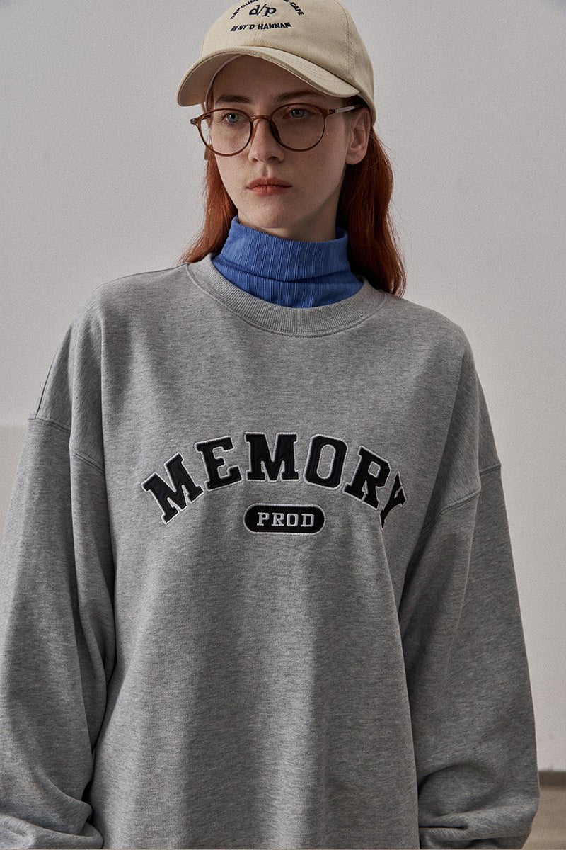 PROD Bldg Apparel & Accessories Crewneck Embroidered Sweatshirt Hemp Grey