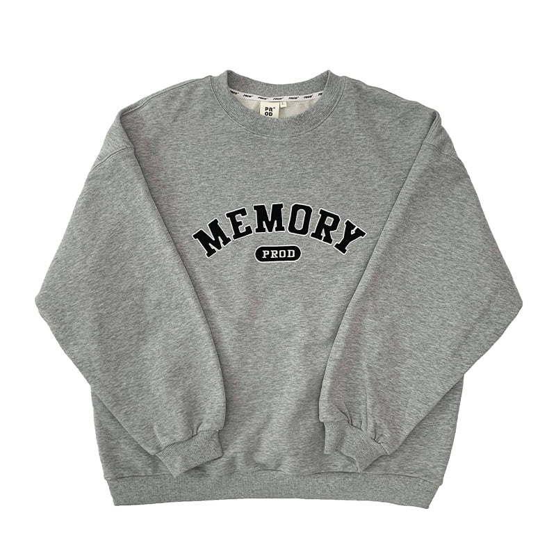 PROD Bldg Apparel & Accessories Crewneck Embroidered Sweatshirt Hemp Grey