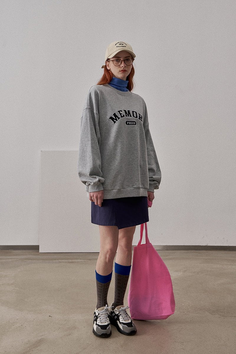 PROD Bldg Apparel & Accessories Crewneck Embroidered Sweatshirt Hemp Grey