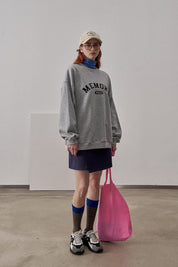 PROD Bldg Apparel & Accessories Crewneck Embroidered Sweatshirt Hemp Grey