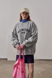 PROD Bldg Apparel & Accessories Crewneck Embroidered Sweatshirt Hemp Grey