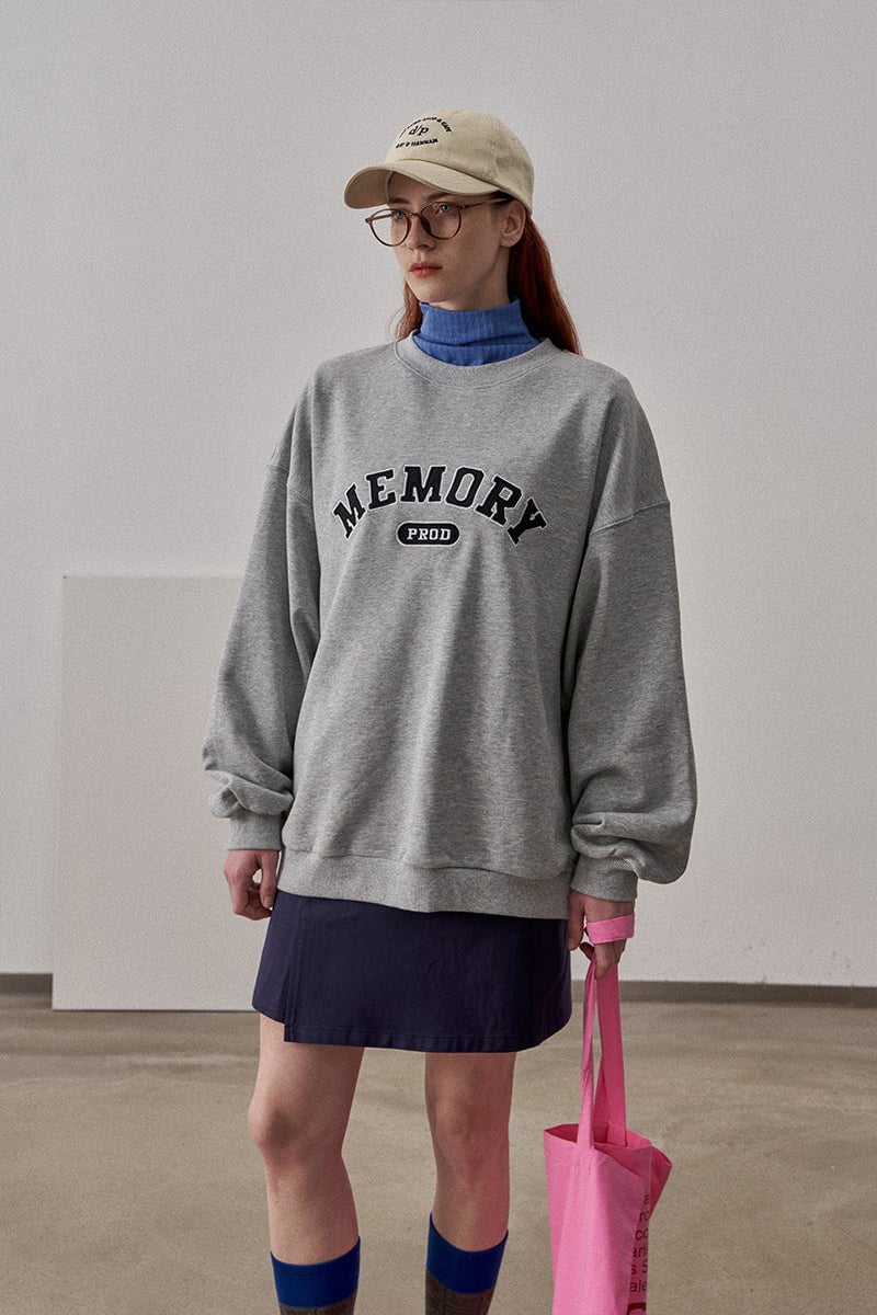 PROD Bldg Apparel & Accessories Crewneck Embroidered Sweatshirt Hemp Grey