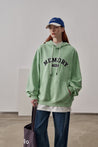 PROD Bldg Apparel & Accessories Loose Fit Memory Letters Embroidered Hoodie / Honeydew Green