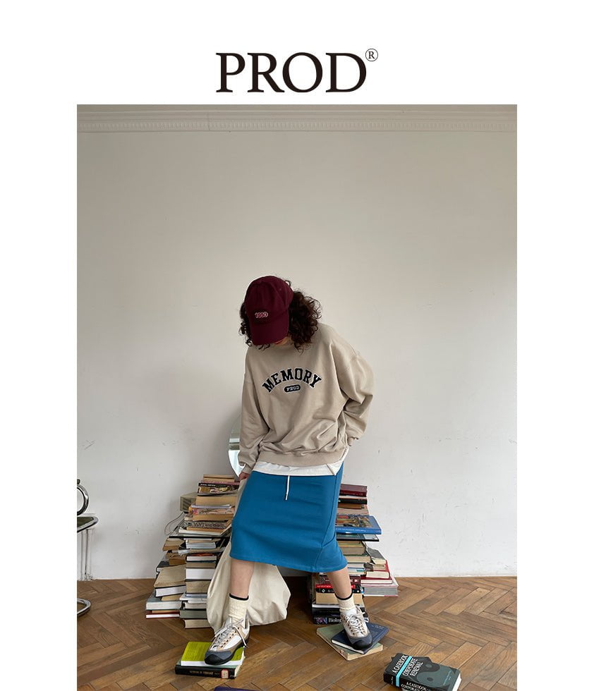 PROD Bldg Apparel & Accessories Multicolor Letters  Embroidered Crewneck  Sweatshirt