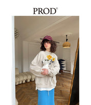 PROD Bldg Apparel & Accessories Multicolor Letters  Embroidered Crewneck  Sweatshirt