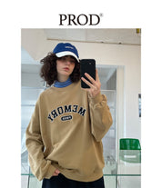 PROD Bldg Apparel & Accessories Multicolor Letters  Embroidered Crewneck  Sweatshirt