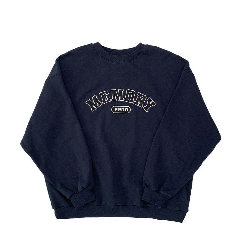 PROD Bldg Apparel & Accessories Multicolor Letters  Embroidered Crewneck  Sweatshirt