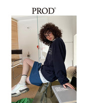 PROD Bldg Apparel & Accessories Multicolor Letters  Embroidered Crewneck  Sweatshirt