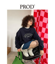 PROD Bldg Apparel & Accessories Multicolor Letters  Embroidered Crewneck  Sweatshirt