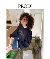 PROD Bldg Apparel & Accessories Multicolor Letters  Embroidered Crewneck  Sweatshirt