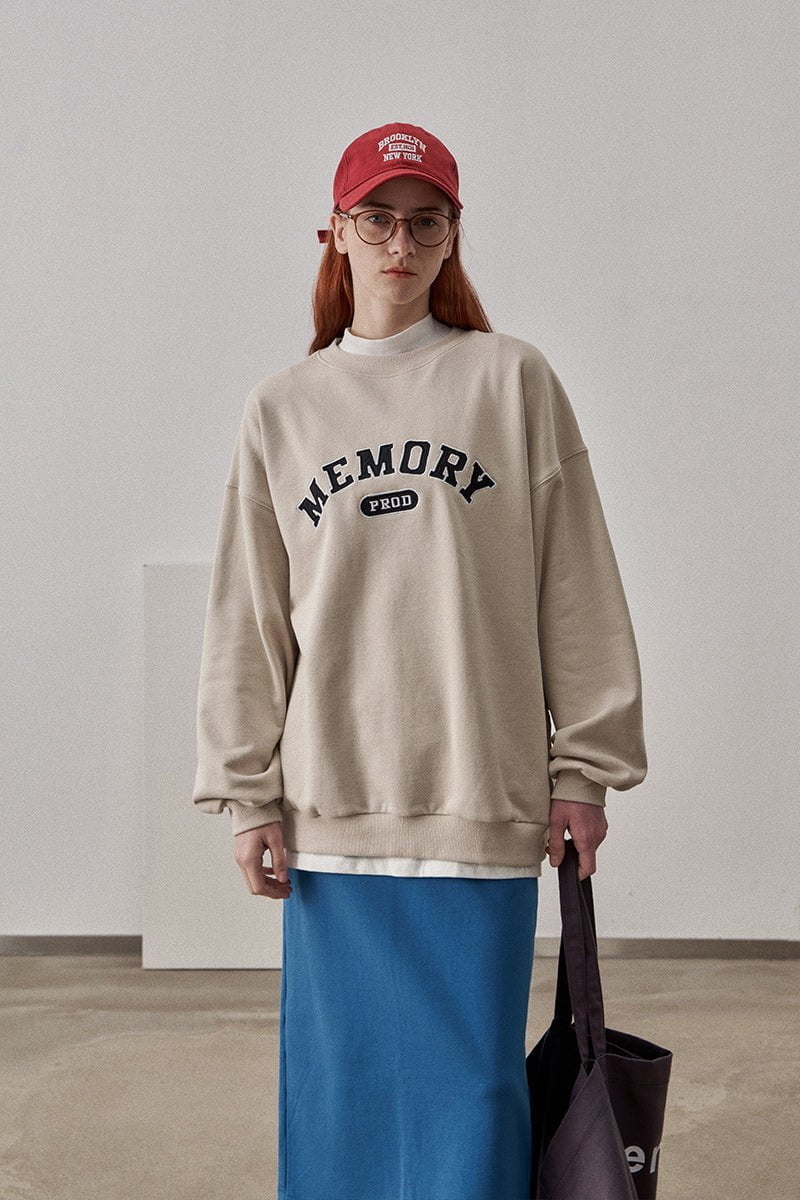 PROD Bldg Apparel & Accessories Multicolor Letters  Embroidered Crewneck  Sweatshirt