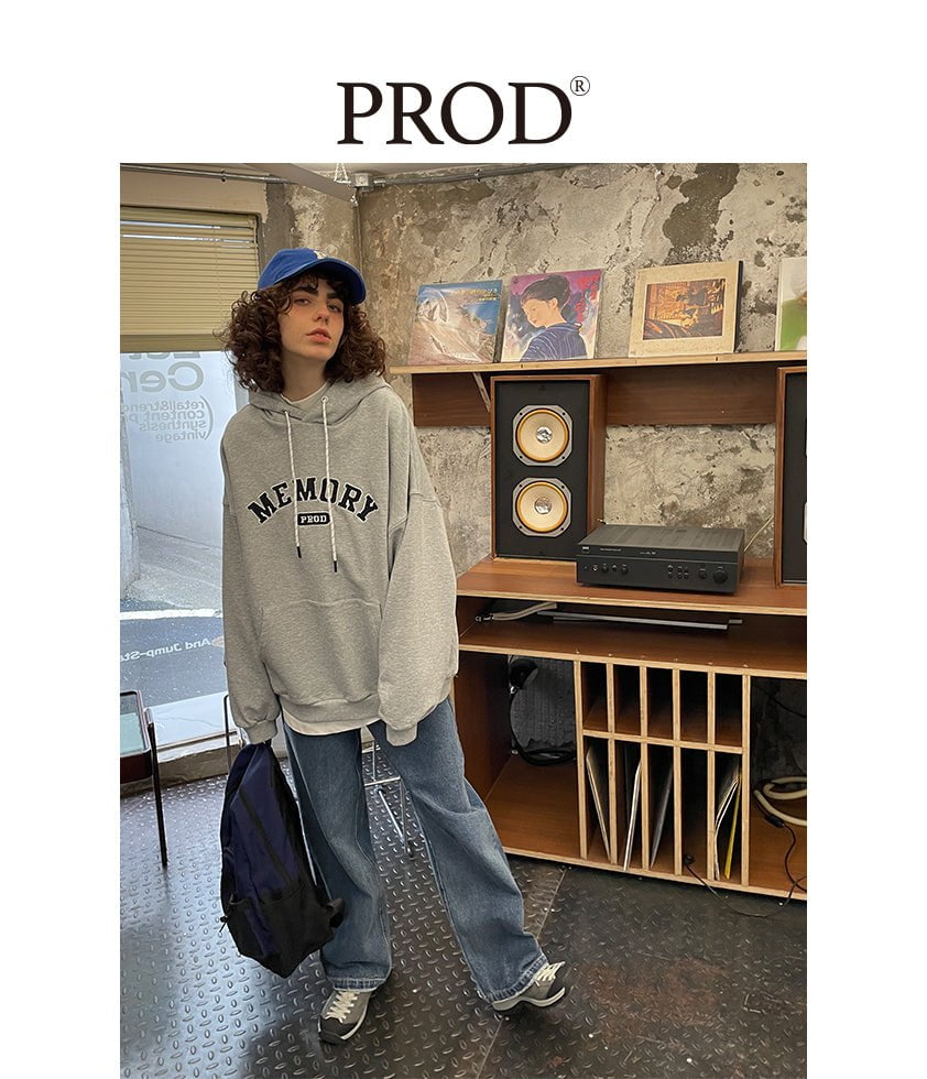 PROD Bldg Apparel & Accessories Multicolor Letters  Embroidered Hoodie