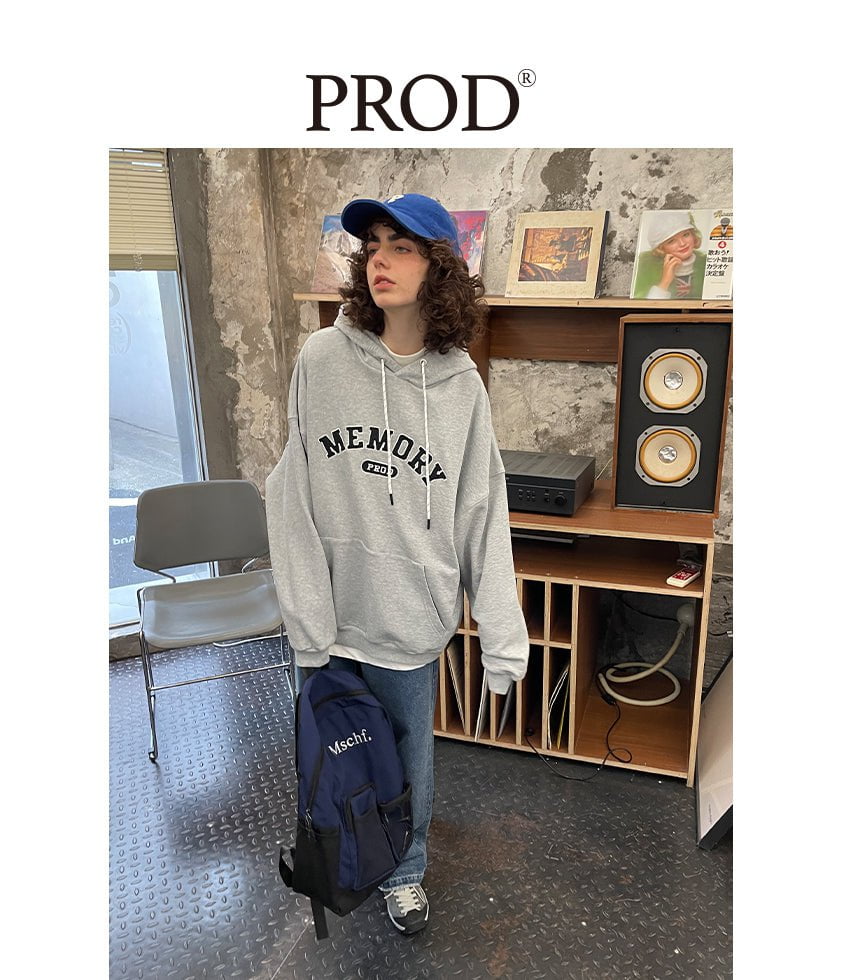 PROD Bldg Apparel & Accessories Multicolor Letters  Embroidered Hoodie