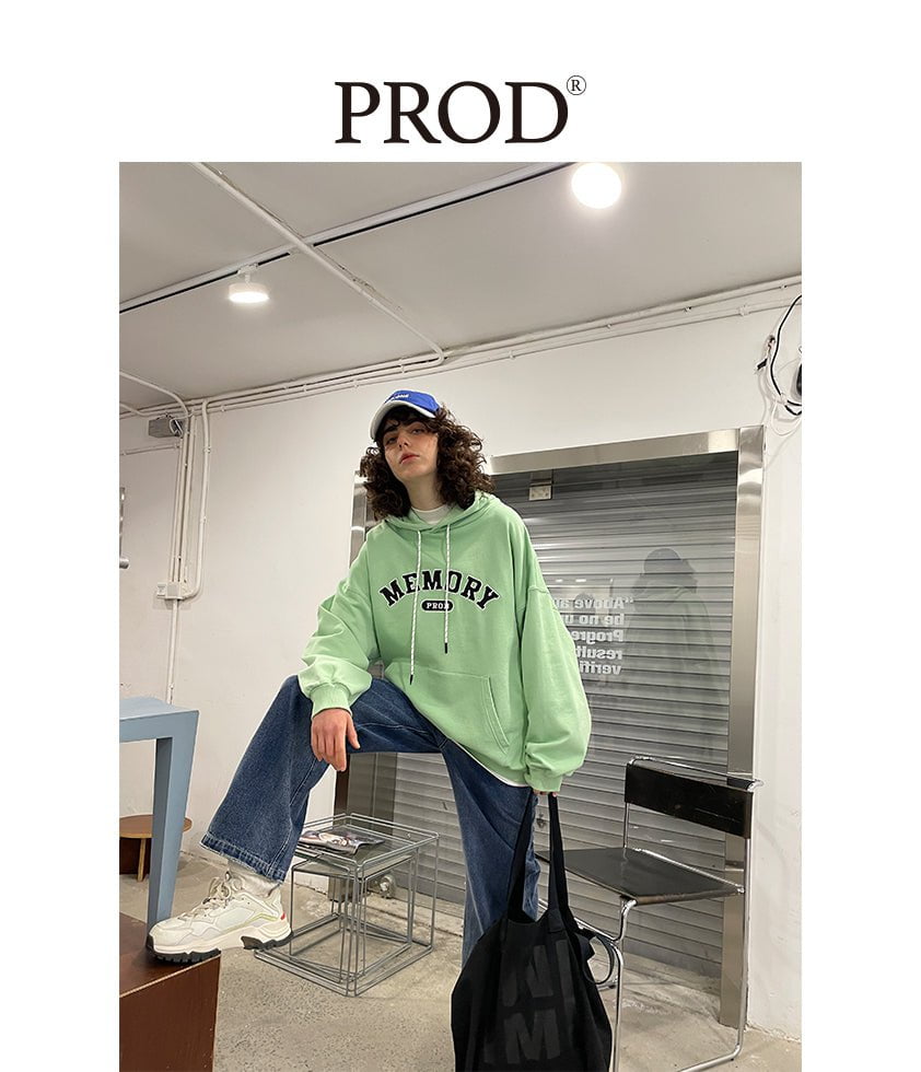 PROD Bldg Apparel & Accessories Multicolor Letters  Embroidered Hoodie