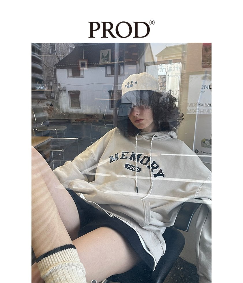 PROD Bldg Apparel & Accessories Multicolor Letters  Embroidered Hoodie