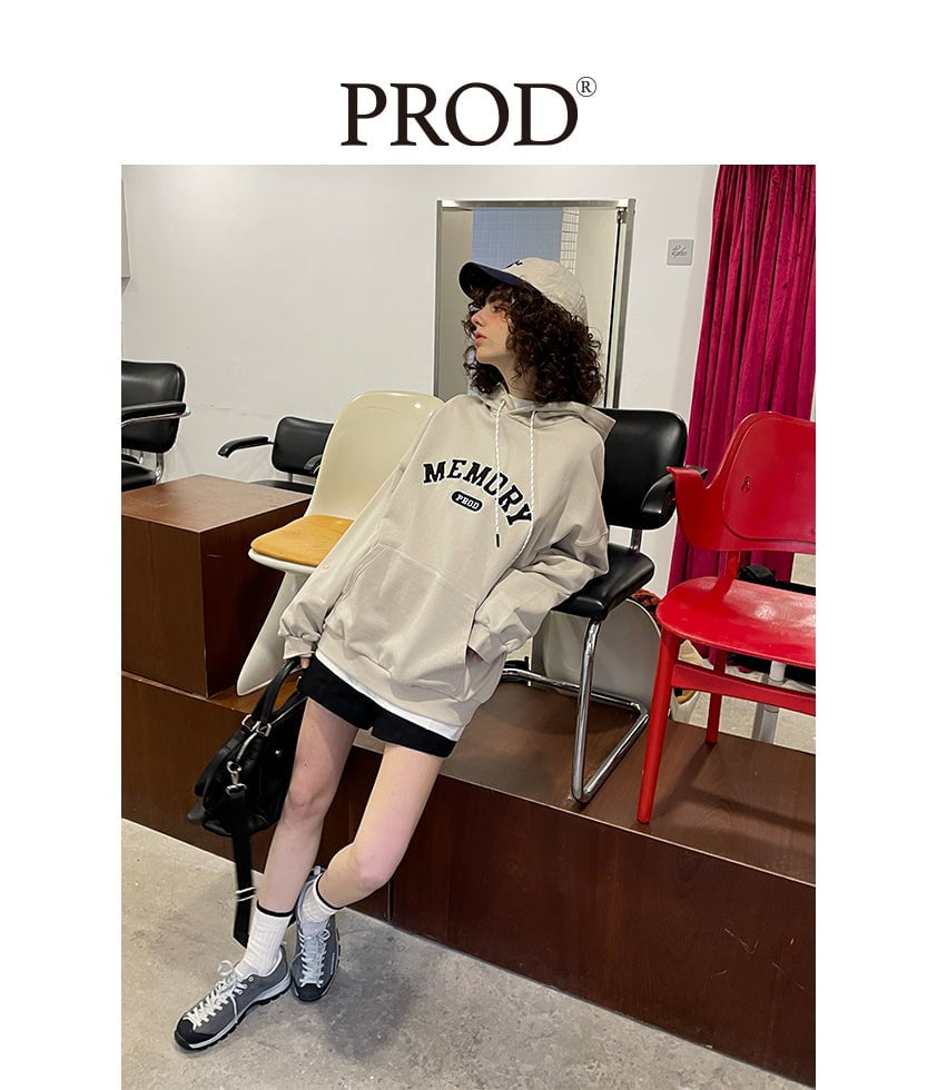 PROD Bldg Apparel & Accessories Multicolor Letters  Embroidered Hoodie