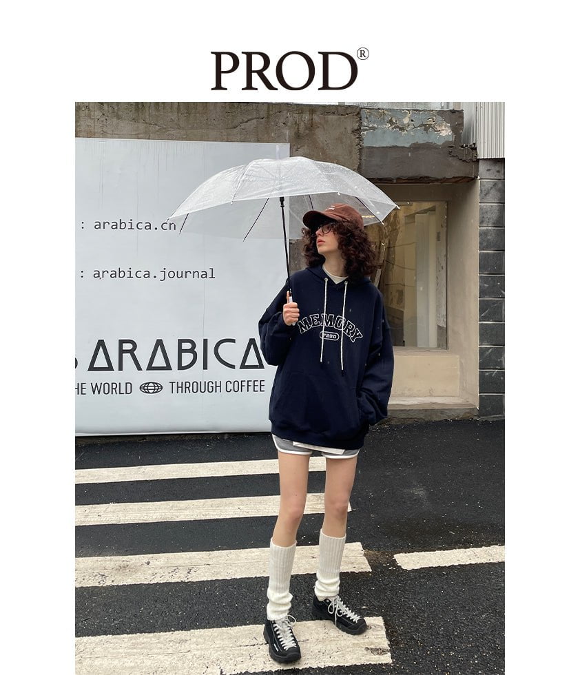 PROD Bldg Apparel & Accessories Multicolor Letters  Embroidered Hoodie