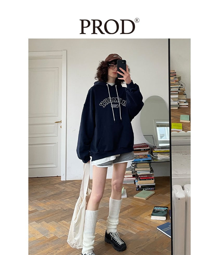 PROD Bldg Apparel & Accessories Multicolor Letters  Embroidered Hoodie