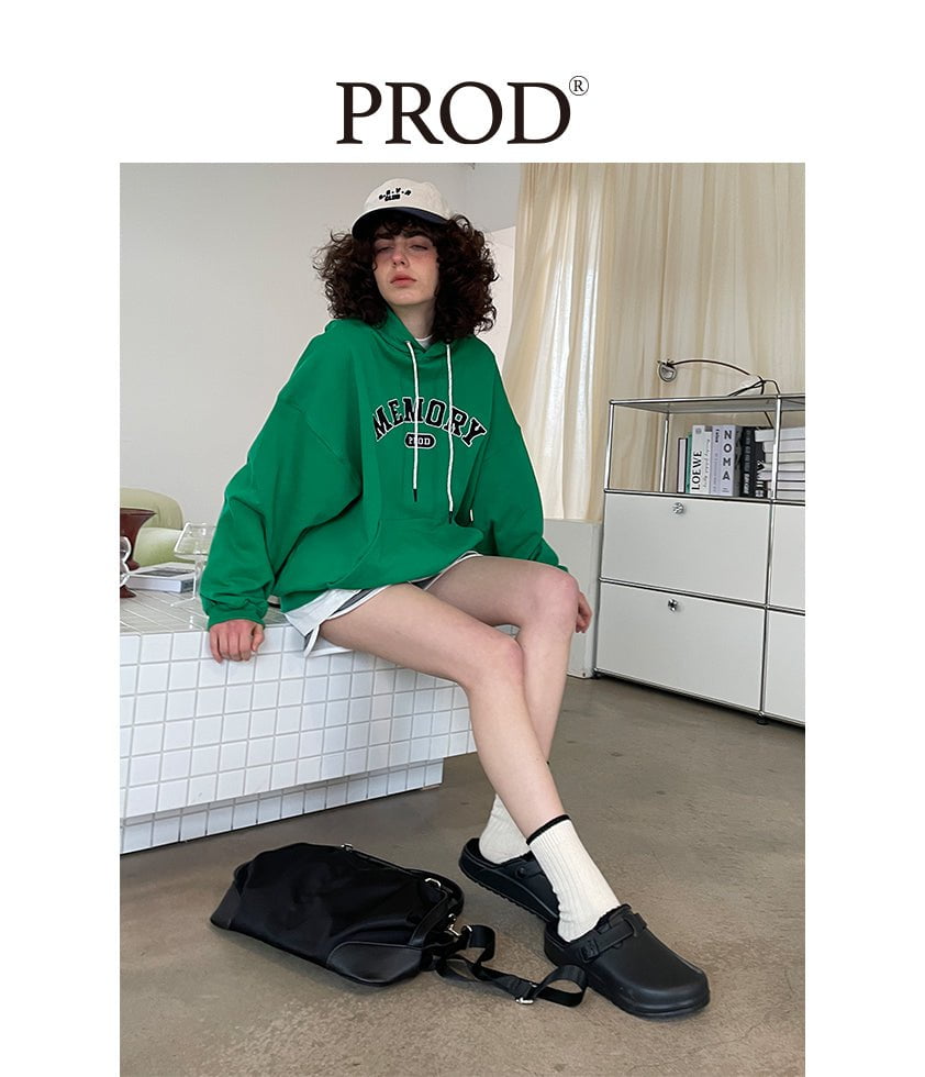 PROD Bldg Apparel & Accessories Multicolor Letters  Embroidered Hoodie