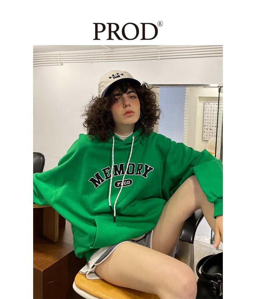 PROD Bldg Apparel & Accessories Multicolor Letters  Embroidered Hoodie