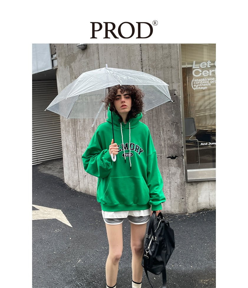 PROD Bldg Apparel & Accessories Multicolor Letters  Embroidered Hoodie