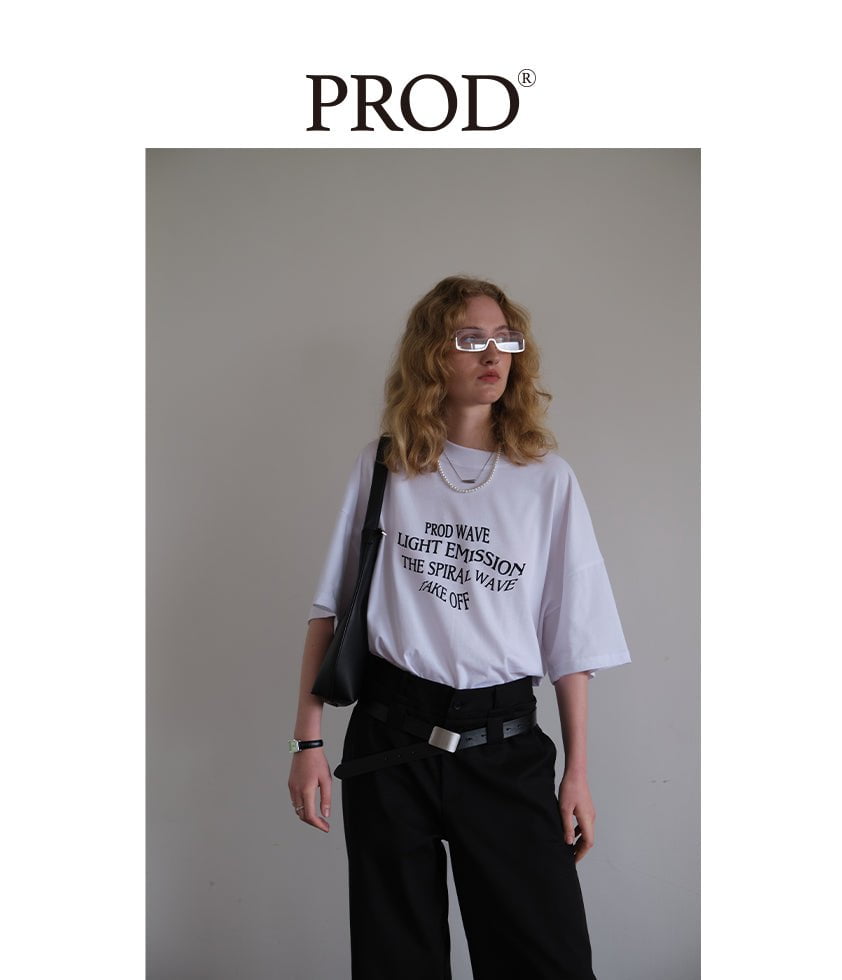 PROD Bldg Apparel & Accessories Oversized Prod Wave Short Sleeve T-Shirt / White