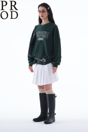 PROD Bldg Apparel & Accessories 美式刺绣字母卫衣绿色pp