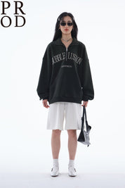 PROD Bldg Apparel & Accessories 美式翻领刺绣卫衣绿色pp