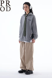 PROD Bldg Apparel & Accessories 美式翻领卫衣灰色pp