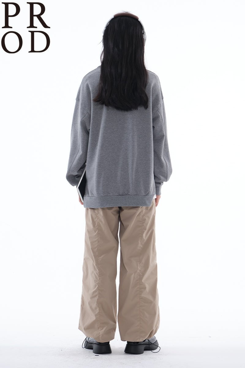 PROD Bldg Apparel & Accessories 美式翻领卫衣灰色pp