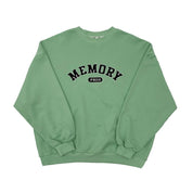 PROD Bldg Apparel & Accessories Round Neck Embroidered Sweater Melon Green
