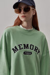 PROD Bldg Apparel & Accessories Round Neck Embroidered Sweater Melon Green