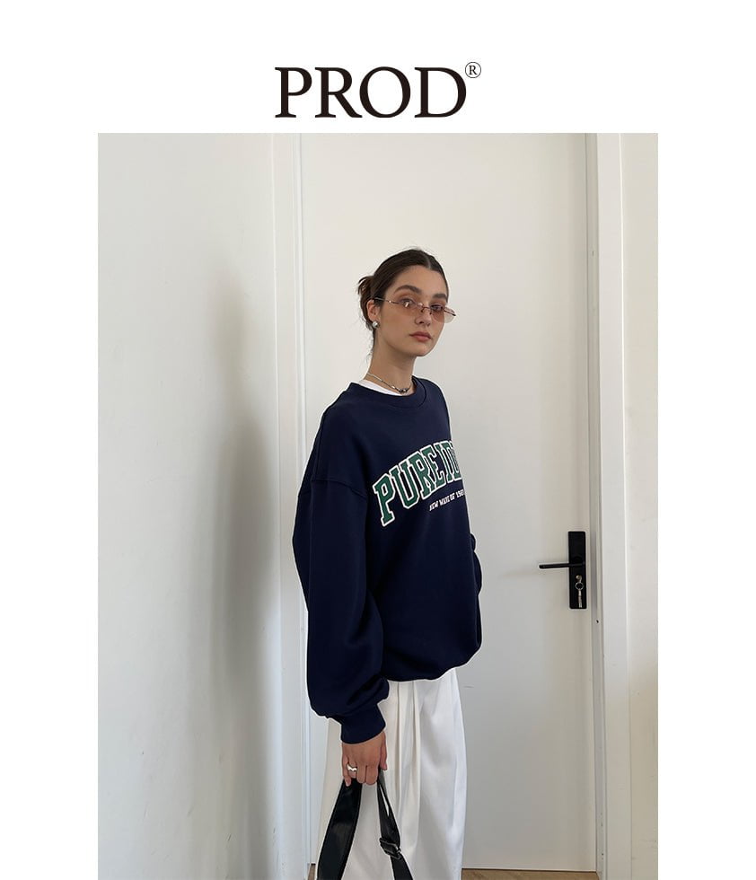 PROD Bldg Apparel & Accessories 大字母印花卫衣藏青色sj