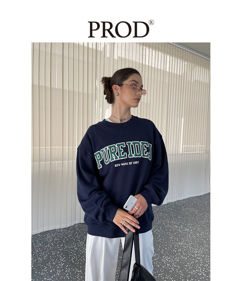 PROD Bldg Apparel & Accessories 大字母印花卫衣藏青色sj
