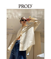 PROD Bldg Apparel & Accessories 古巴领衬衫 杏色sj