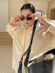 PROD Bldg Apparel & Accessories 古巴领衬衫 杏色sj