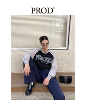 PROD Bldg Apparel & Accessories 黑灰插肩袖卫衣sj