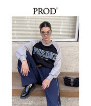 PROD Bldg Apparel & Accessories 黑灰插肩袖卫衣sj