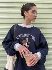 PROD Bldg Apparel & Accessories 滑板猫卫衣 藏青sj