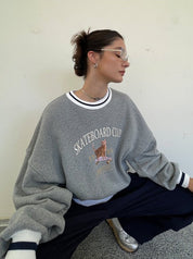 PROD Bldg Apparel & Accessories 滑板猫卫衣 灰色sj