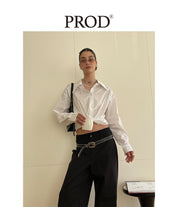 PROD Bldg Apparel & Accessories 剪刀领衬衫白色sj