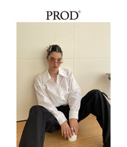 PROD Bldg Apparel & Accessories 剪刀领衬衫白色sj