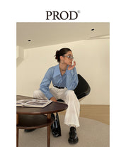 PROD Bldg Apparel & Accessories 剪刀领衬衫蓝色sj